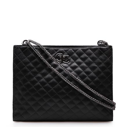 Bolsa De Ombro Feminina Vera Couro - Floater Preto
