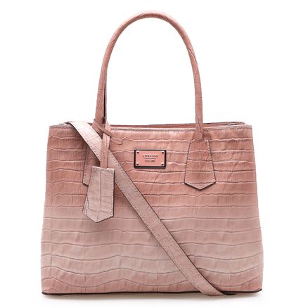 Bolsa Tote - Croco Degradê Rosa