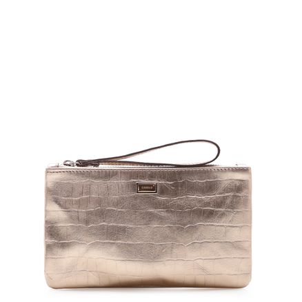 Bolsa Pequena - Croco Dourado