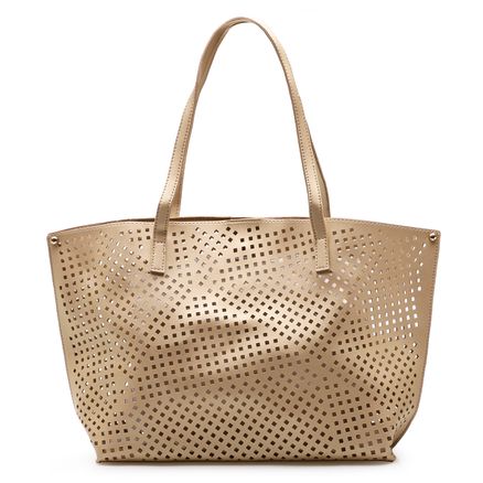 Bolsa Sacola Lasercut - Dourado