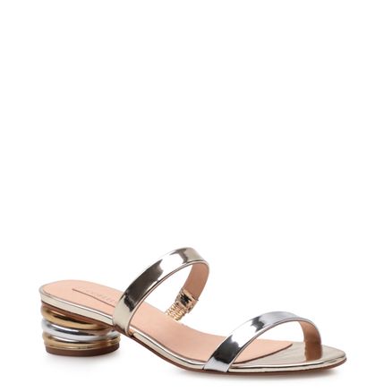 Mule Statement Metalic - Dourado