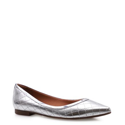 Sapatilha Ballerine Metálico - Prata