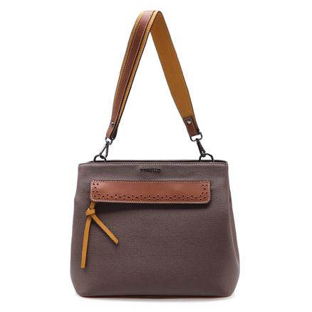 Bolsa De Ombro Luiza Firenze - Marrom