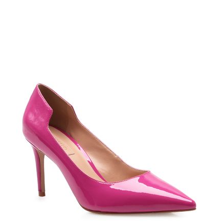 Scarpin Bold Verniz Soft - Rosa