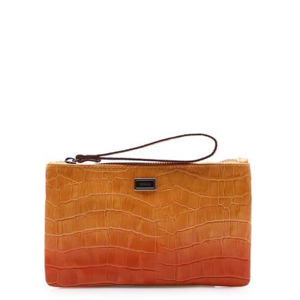 Bolsa Pequena - Croco Laranja