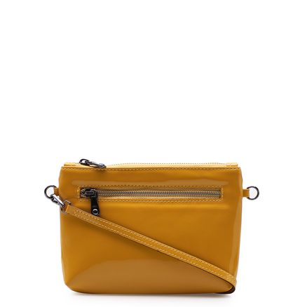Bolsa Transversal Feminina - Verniz Amarelo