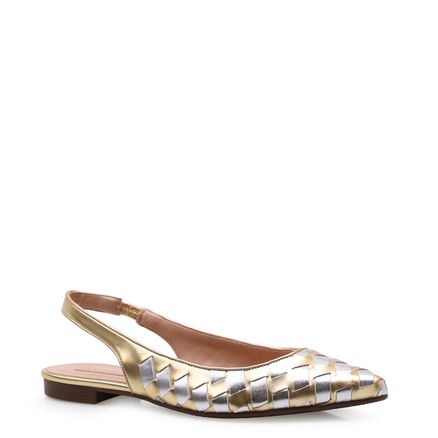 Sapatilha Braided - Dourado
