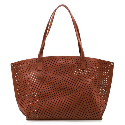 Bolsa Sacola Lasercut - Marrom