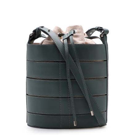 Bolsa De Ombro Cássia - Couro Atanado Verde