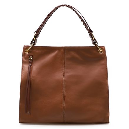 Bolsa De Ombro Cátia - Couro Marrom