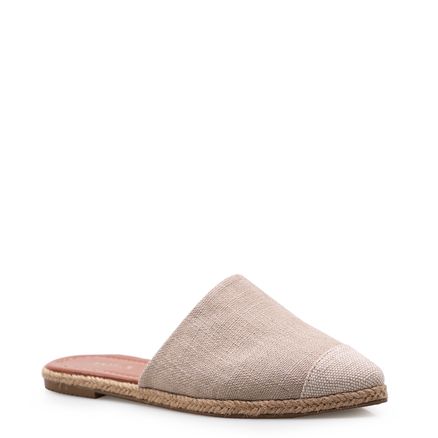 Mule Basic - Linho Natural Bege