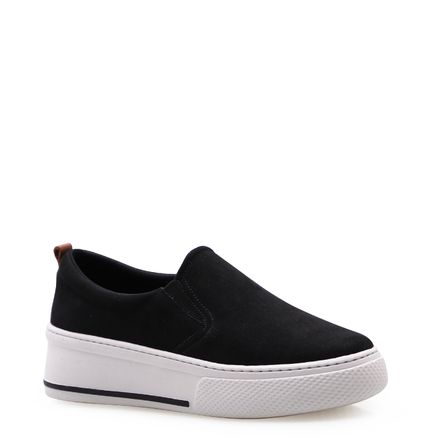Slip On - Camurça Preto