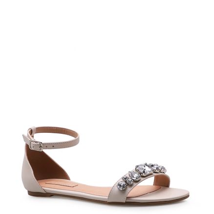 Rasteirinha Basic Cristal - Off White