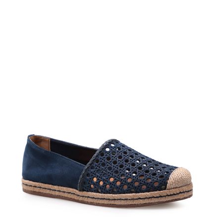 Espadrille Tressê Indiano - Couro Azul Marinho