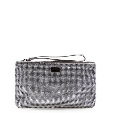 Clutch Met - Strass Prata