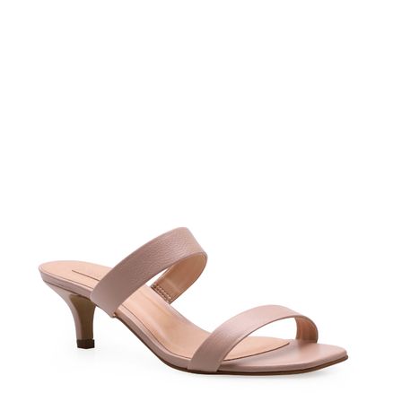 Mule Kitten - Couro Veneto Rosa