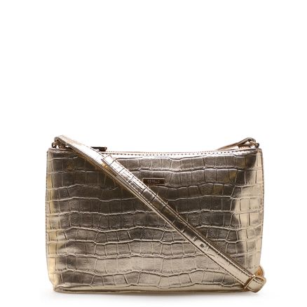 Bolsa Transversal Crossbody - Metalizado Dourado