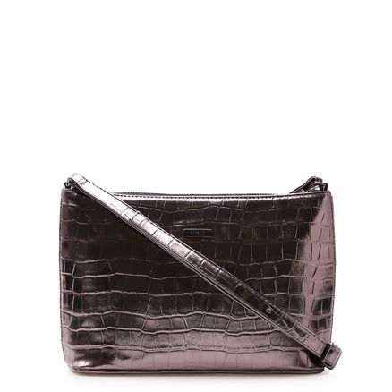 Bolsa Transversal Crossbody - Metalizado Prata