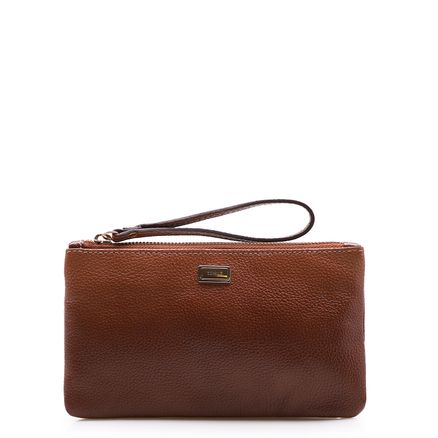 Bolsa Pequena - Couro Degradê Marrom