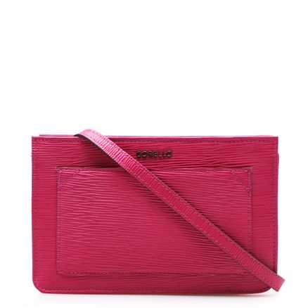 Bolsa Transversal Feminina Grazi - Couro Raiz Rosa