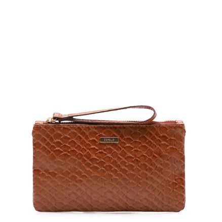 Bolsa Pequena - Maxi Python Marrom