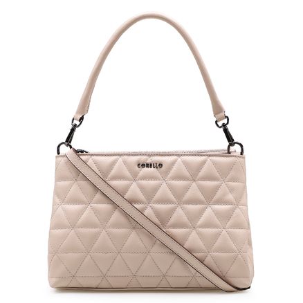 Bolsa Tote Matelassê - Couro Fly Bege