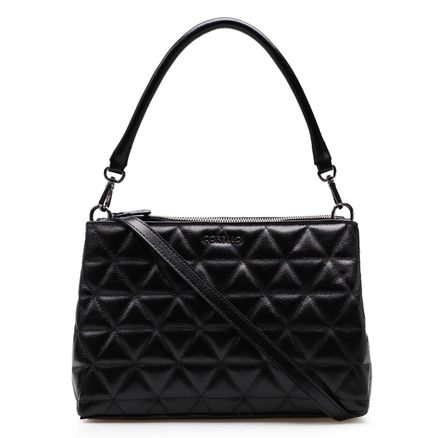 Bolsa Tote Matelassê - Couro Fly Preto