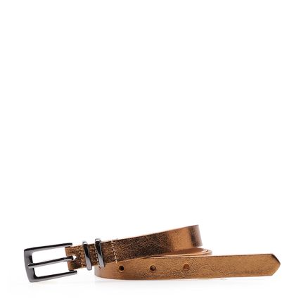 Cinto Feminino - Couro Cristal Bronze