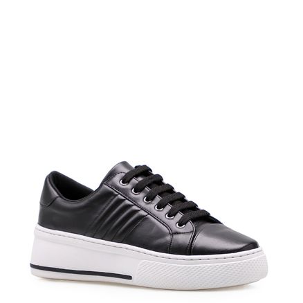 Tênis Feminino Stripes Matelassê - Preto