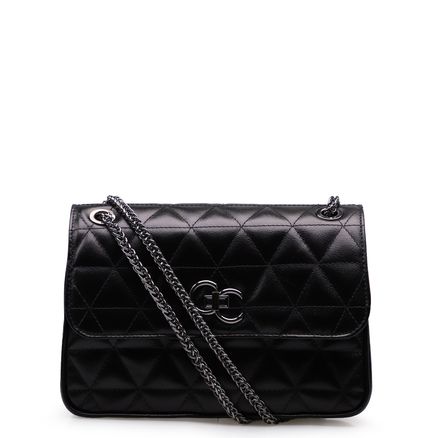Bolsa Transversal - Couro Fly Preto