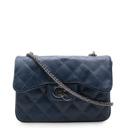 Bolsa De Ombro Feminina Matelassê Com Correntes - Miumiu Marinho