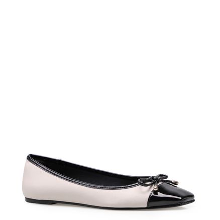 Sapatilha Bi Material - Off White