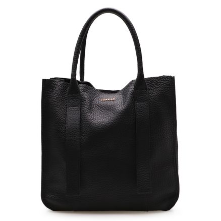 Bolsa Maxi Sacola Feminina Olivia - Couro Floater Preto