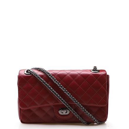 Bolsa De Ombro Feminina Couro - Fly Vermelho
