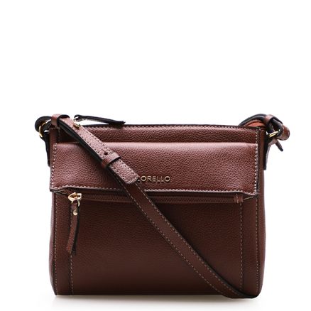 Bolsa Transversal Feminina - Couro Floater Marrom