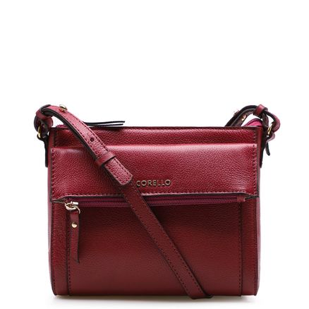 Bolsa Transversal Feminina - Couro Floater Vermelho