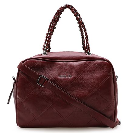 Bolsa Tote - Couro Village Vinho