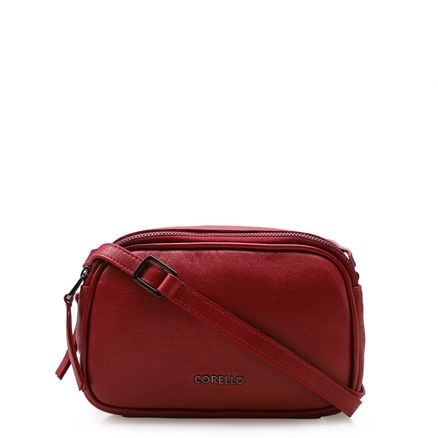 Bolsa Transversal Feminina Mara - Couro Village Vermelho
