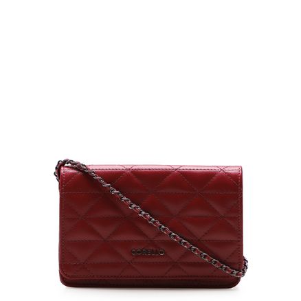 Bolsa Transversal Feminina Alexa - Couro Fly Vermelho