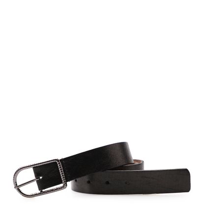 Cinto Feminino Couro - Cristal Preto