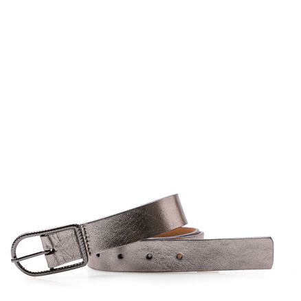 Cinto Feminino Couro - Cristal Prata