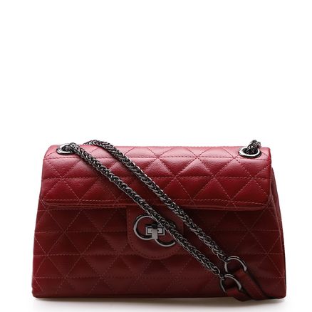 Bolsa De Ombro Feminina Bricia Couro - Fly Vermelho