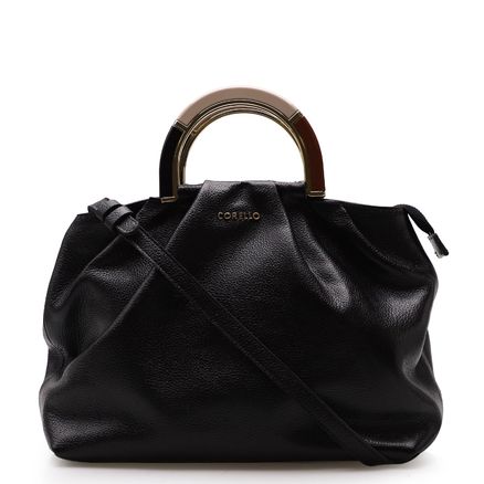 Bolsa De Mão Carla - Couro Floater Preto