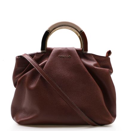 Bolsa De Mão Carla - Couro Floater Marrom