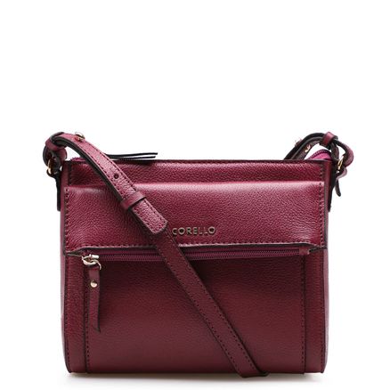 Bolsa Transversal Feminina - Couro Floater Vinho