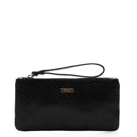 Bolsa Pequena - Couro New Python Preto