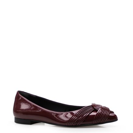 Sapatilha Knot Soft - Verniz Vinho