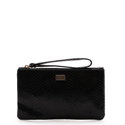 Bolsa Pequena - Couro Python Preto