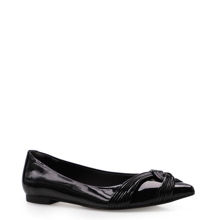Sapatilha Knot Soft - Verniz Soft Preto