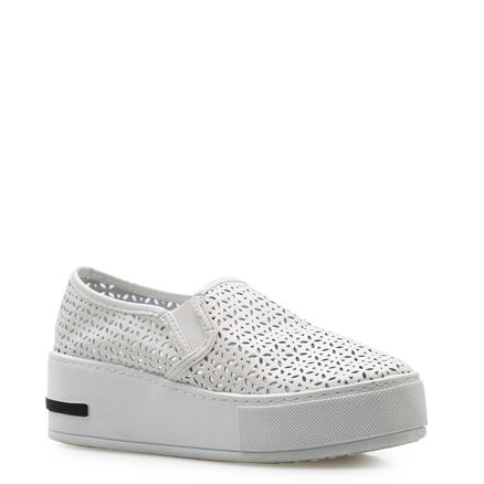 Slip On Feminino Forato - Branco